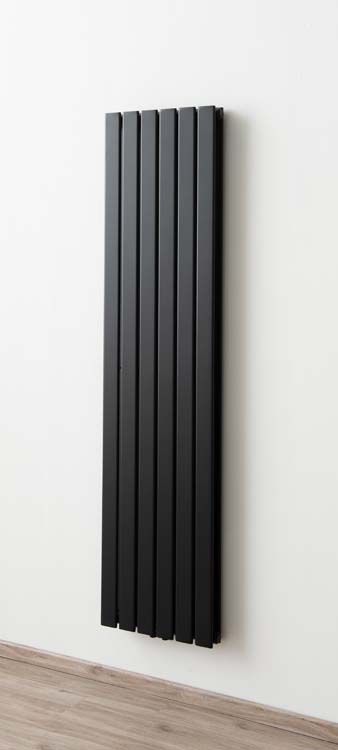 Designradiator Dana dubbel 180x45,6cm mat zwart 1623Watt