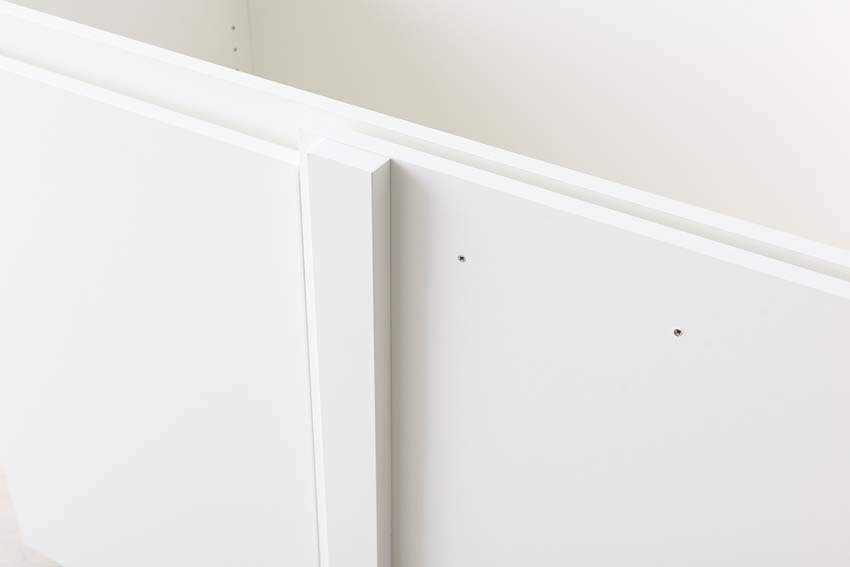 Armoire de cuisine d'angle Plenti blanc 112cm droite