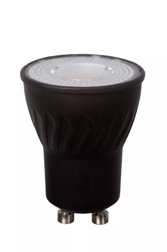 Lucide MR11 - Ampoule LED - Ø3,5cm - LED dimmable - GU10 (MR11) - 1x3,8 W 2700K - Noir