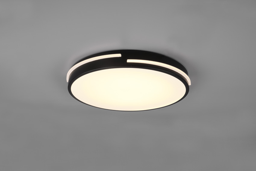 Plafondlamp - zwart - Ø40cm - dimbaar - LED - 1x24W - 2700-6500K