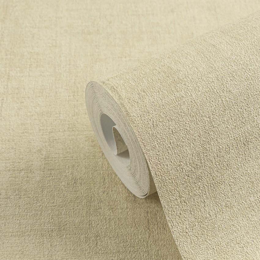 Vinyle sur papier peint intissé uni losanges beige 0,53x10m