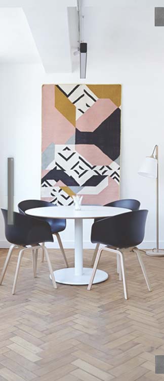 Complete glazen binnendeur Sky Day helder 78x201cm inox vierkante trekker + premium scharnieren