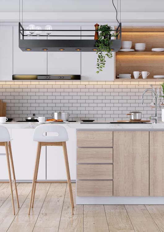 Suspension - noir - 110x22x160cm - 6xGU10 - 35W