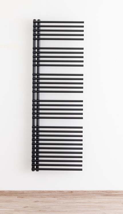Radiateur éléctrique Dexter 180x60cm simple noir avec élément noir