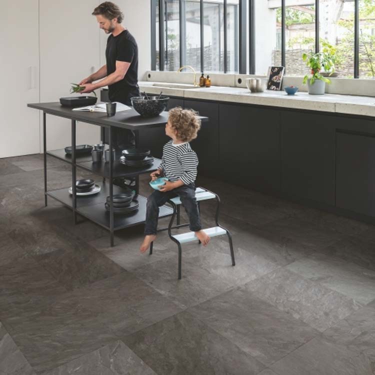 Laminaat Quick-Step Muse 8mm grijze leisteen 120x39,6cm