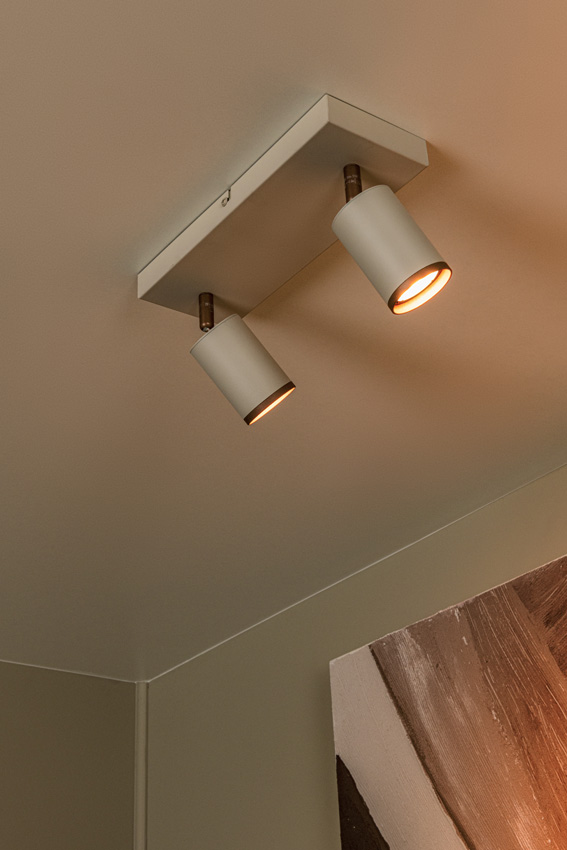 Lucide Essential Regina - Spot de plafond - 2xGU10 (MR16) - Taupe