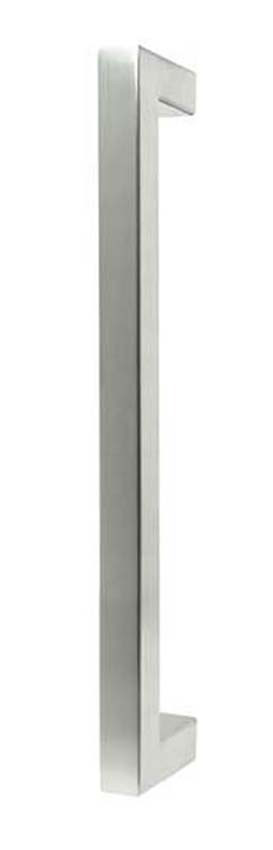 Complete glazen schuifdeur Sky Dusk mat + 4 lijnen helder 83x215cm inox vierkante trekker + rail aluminium