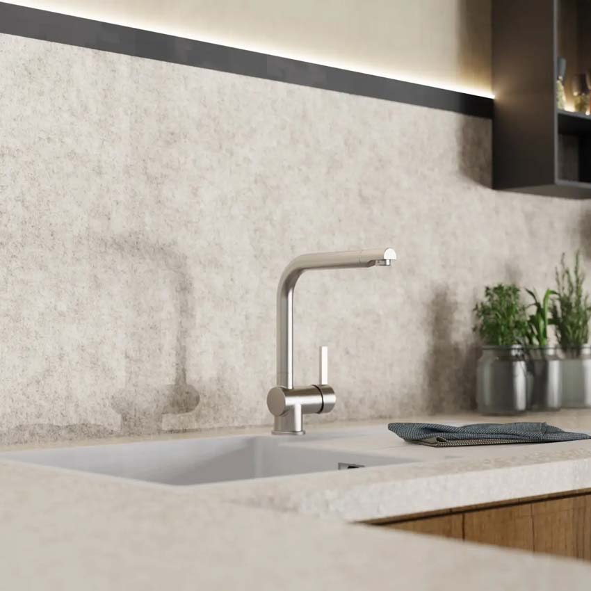 Keukenkraan Wasserwerk WK 4 inox-look