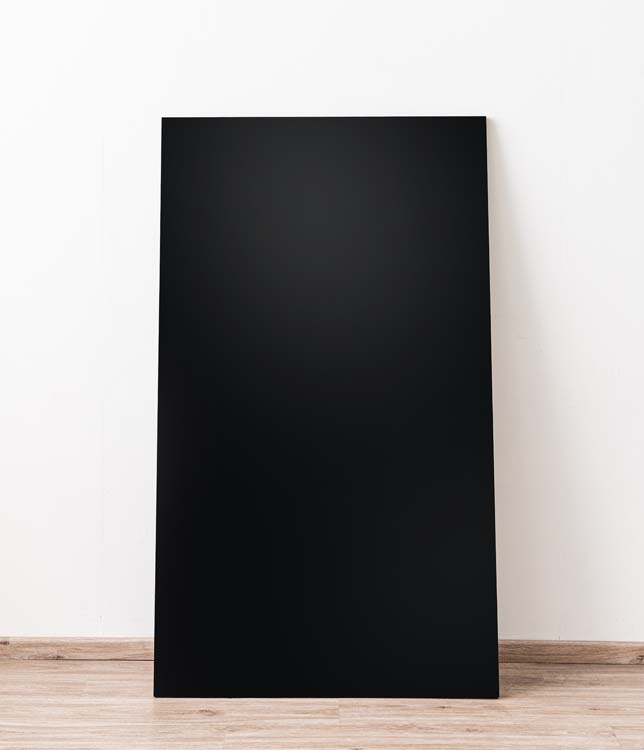 Paroi arrière pour îlot de cuisine Plenti noir/aspect bois 150cm