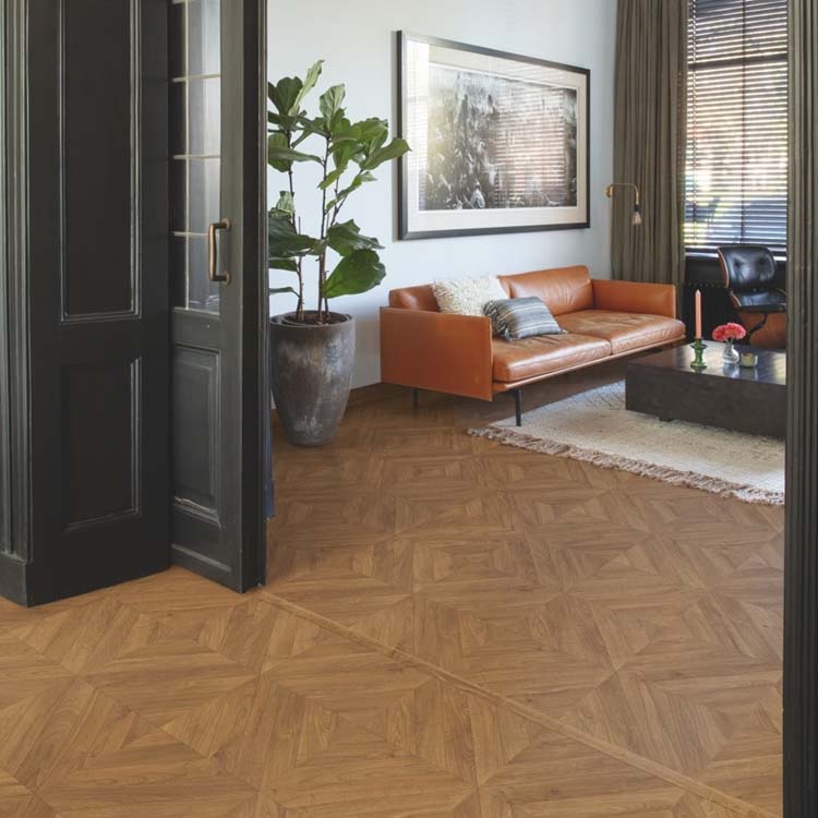 Staal Quick-step Impressive patterns Chevron bruine eik