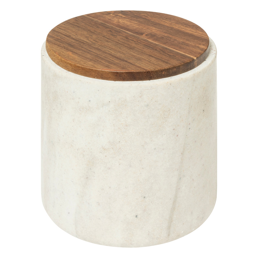 Wattenschijfhouder Noa polyresin beige 10x10x11cm