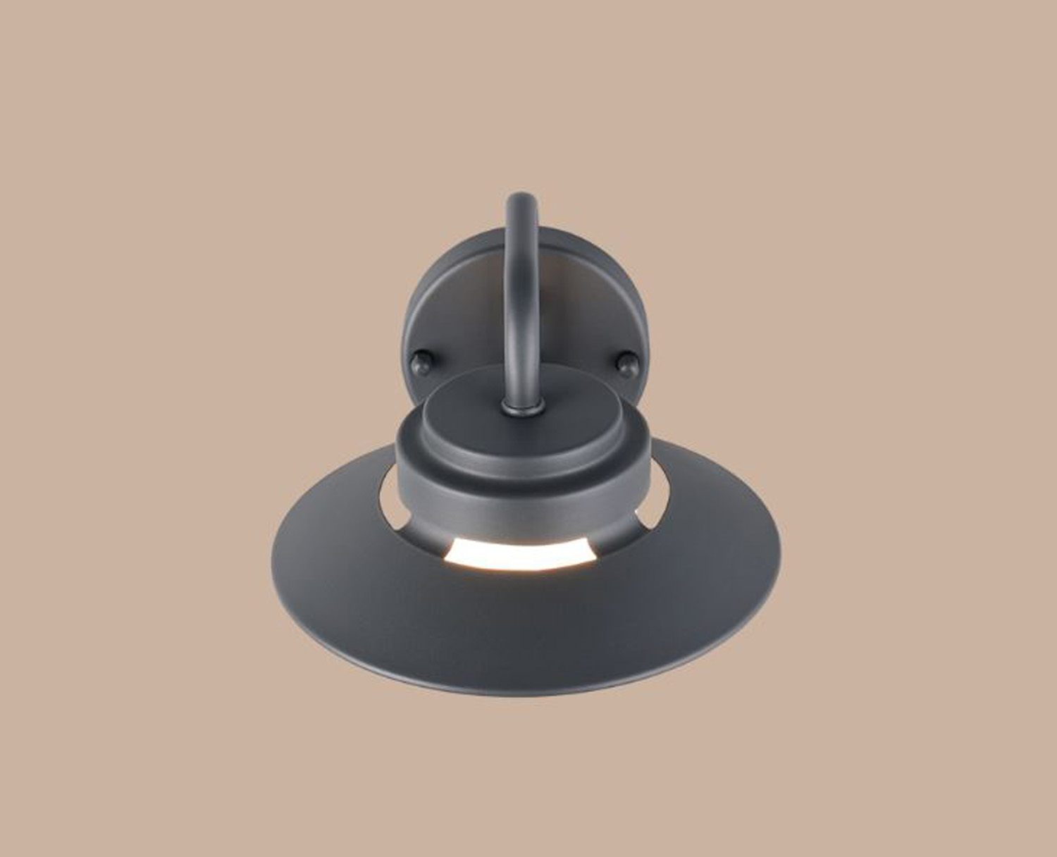 Applique murale - anthracite - Ø20x26cm - GX53 - 1x10W - IP44