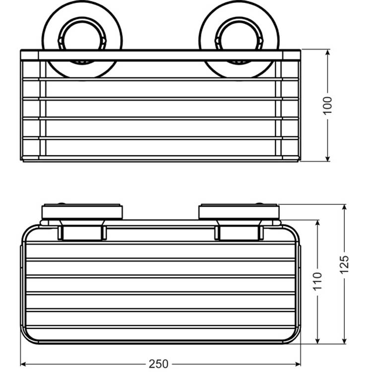 Etagère de douche 3-in-1 chrome