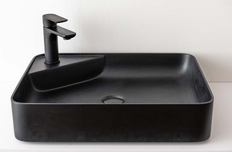 Vasque à poser Mabel noir mat 54x42x11cm