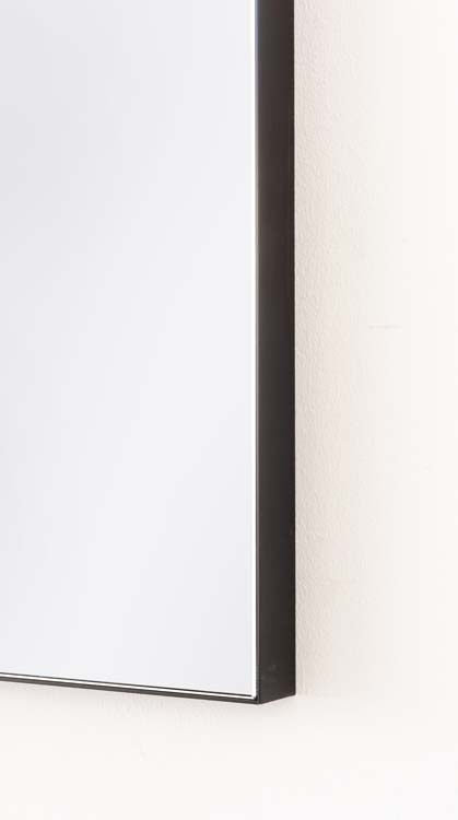 Meuble de salle de bains Puro noir mat suspendu avec lavabo simple blanc brillant 80cm