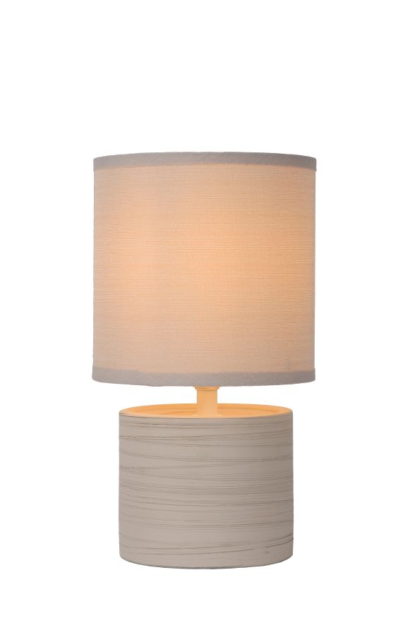 Tafellamp - beige - Ø14cm - E14 - 40W