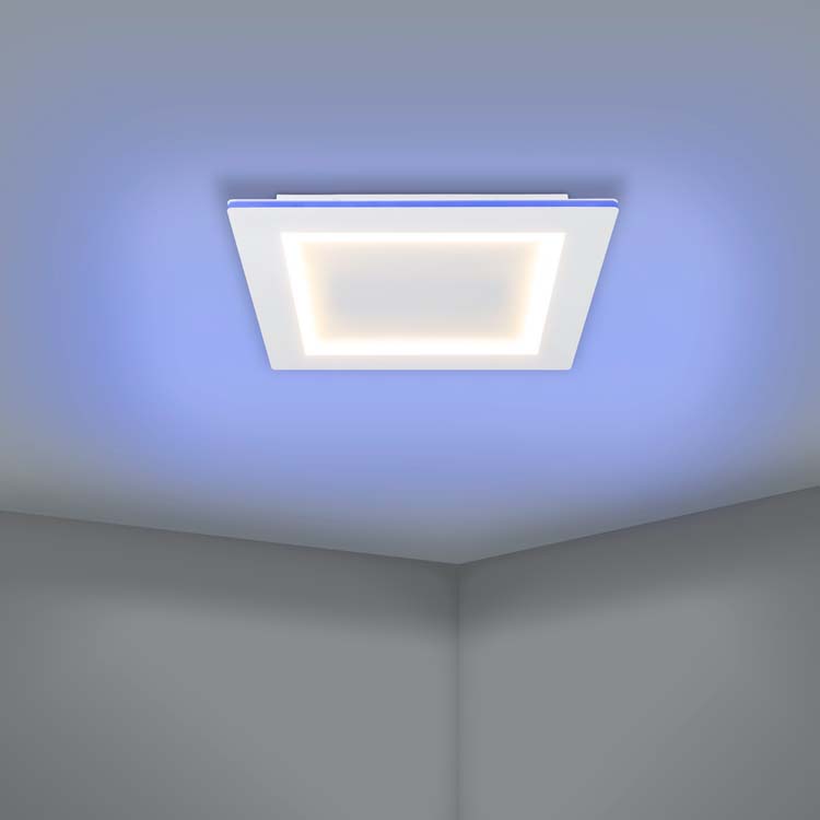 Plafondlamp - wit - 45x45cm - dimbaar - LED - 1x27,9W - 2700-6500K + RGB