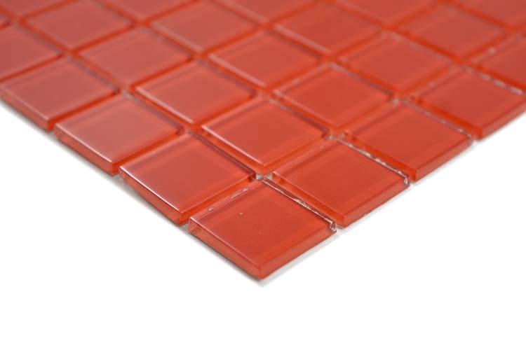 Mozaïek Crystal rood glanzend 30x30cm
