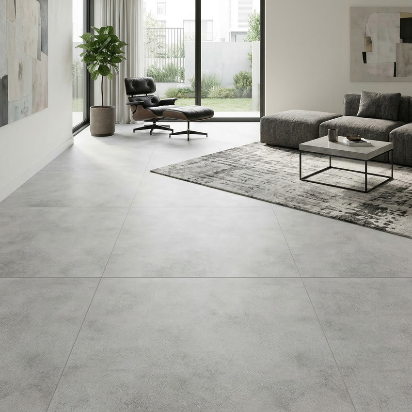 Vloer Poseidon betongrijs  xxl rt 120 x 120 cm