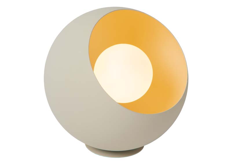Lampe de table - Ø20cm - 1xE27 - Beige