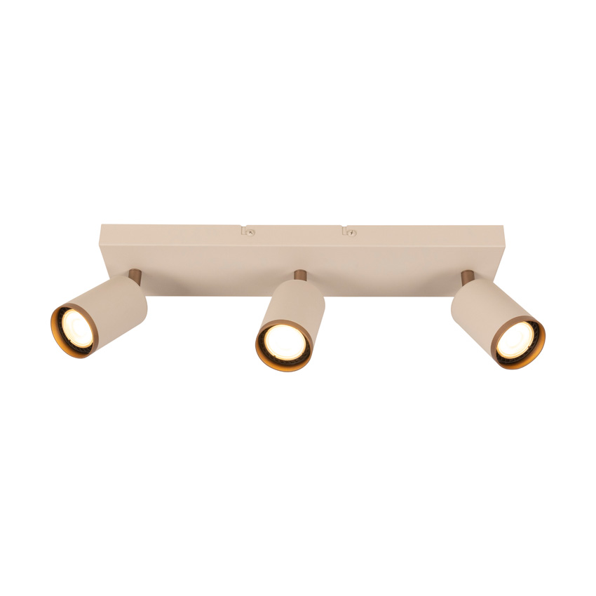 Lucide Essential Regina - Plafondspot - 3xGU10 (MR16) - Taupe