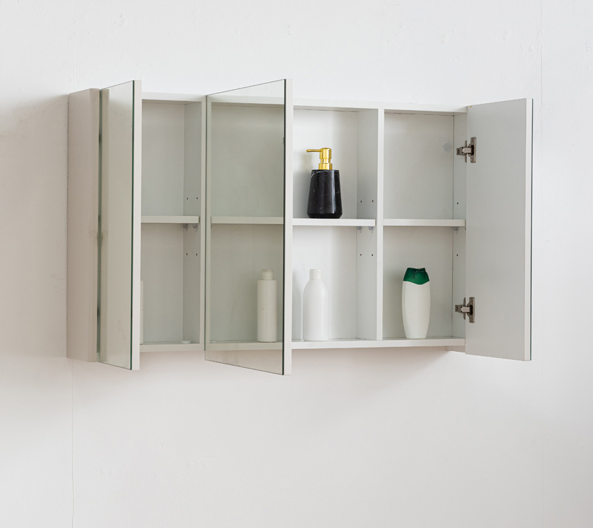 Armoire de toilette Billie rectangulaire beige 100x60cm
