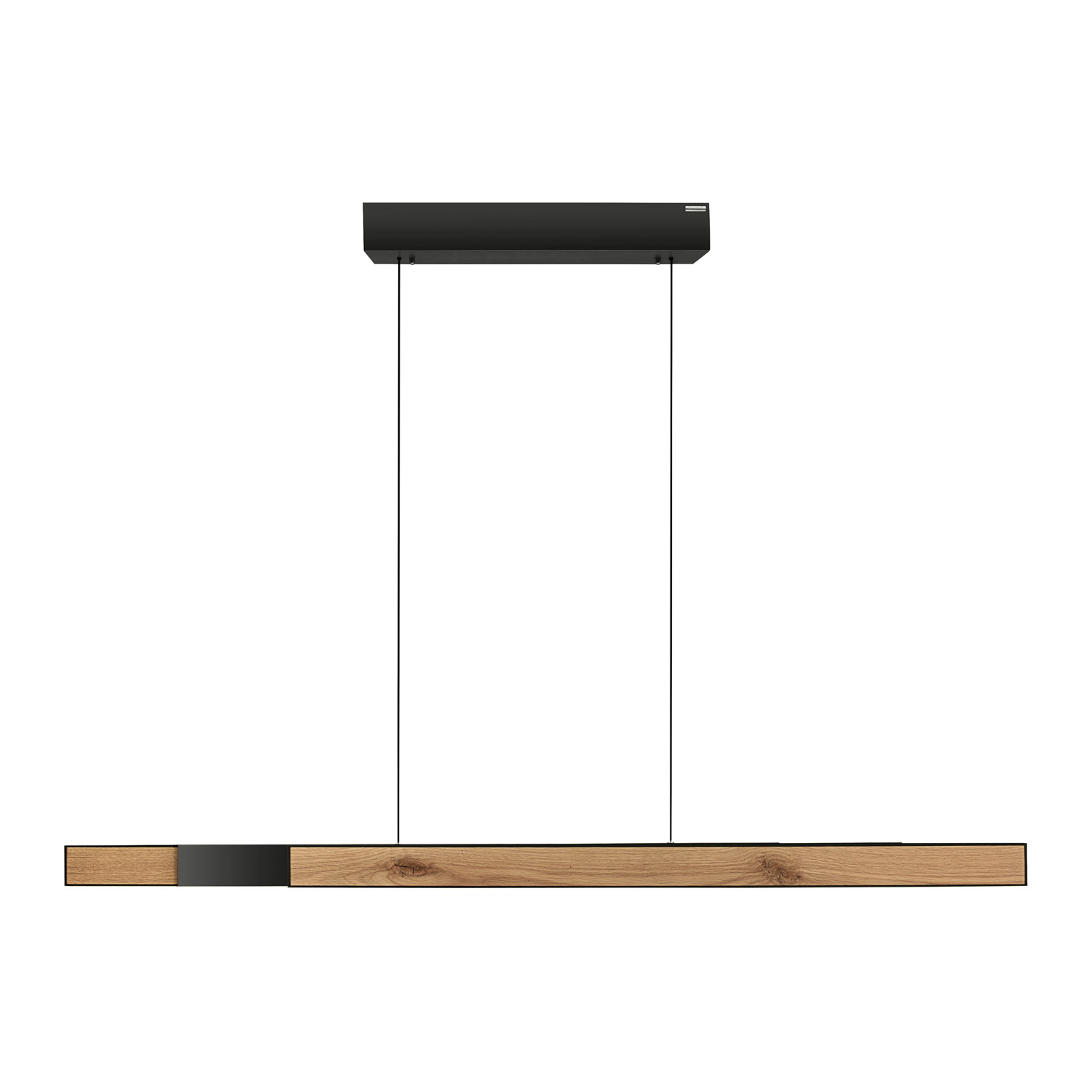 Suspension - chêne/noir - 120-200cm - dimmable - LED - 3x13W - 2700-5000K