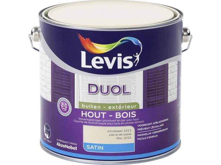 Levis Duol laque bois satin 2,5l pierre de sable