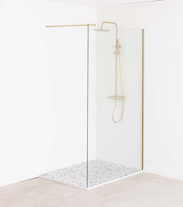 Receveur de douche Moby SMC aspect terrazzo 120x90cm