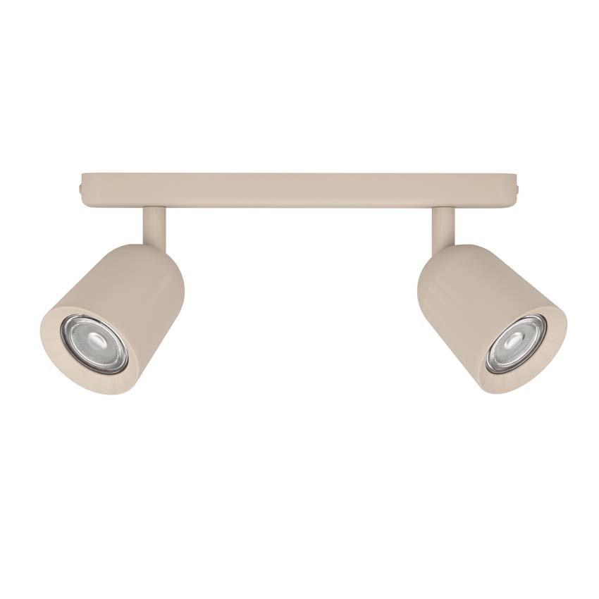 Spot en saillie - Sable - L18xH11cm - Dimmable - GU10 - 2x5W