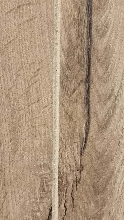 Complete deur tube BR 730mm realw oak planken 4500 mat glas 201.5cm