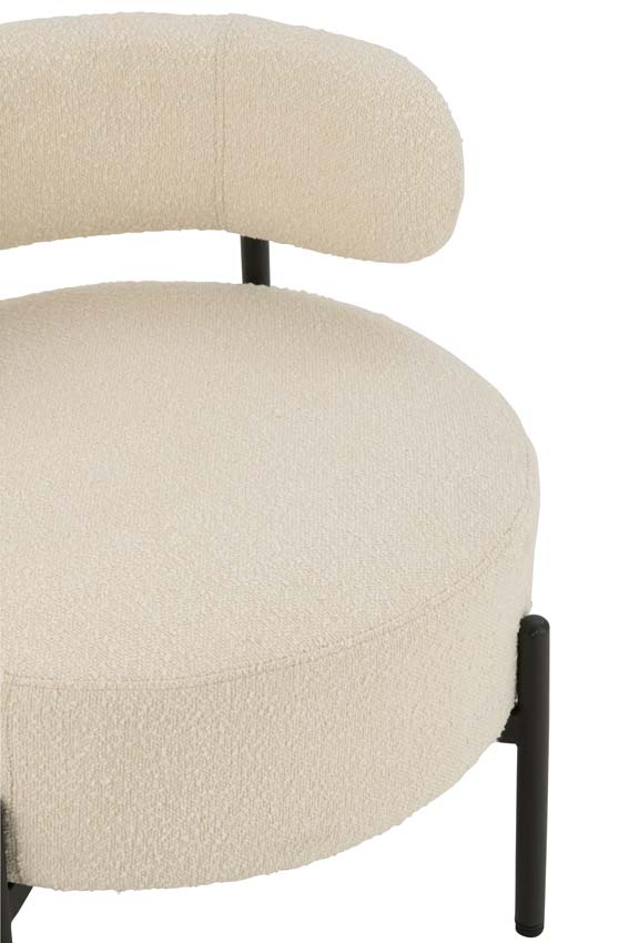 Fauteuil lounge Boucle blanc Fauteuil lounge Boucle blanc