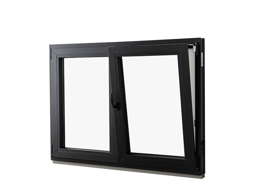 Châssis oscillo+oscillo-battant pvc Deceuninck Elegant Inf noir/noir D Châssis oscillo+oscillo-battant pvc Deceuninck Elegant Inf noir/noir D