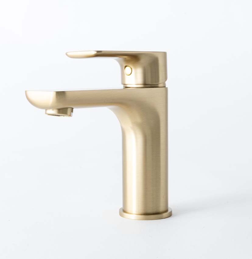 Robinet de lavabo Miley edge brushed gold