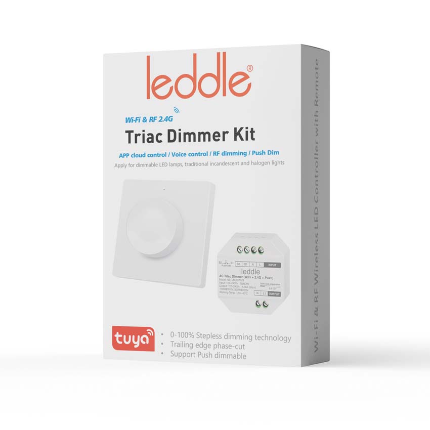 Dimmer kit voor LED-strip enkele kleur met muurbevestiging