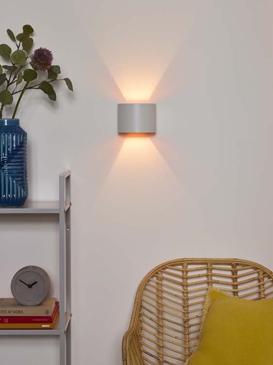 Lucide XIO - Wandlamp - LED Dimb. - G9 - 1x4W 2700K - Gebogen - Wit