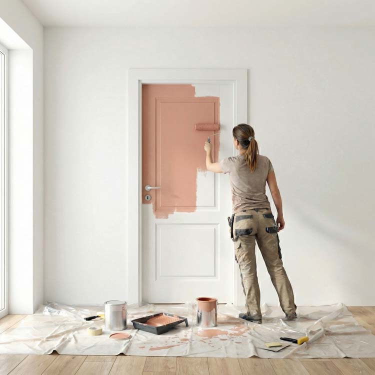 Complete schilderdeur Dimora 730mm - MDF kast 16.5cm