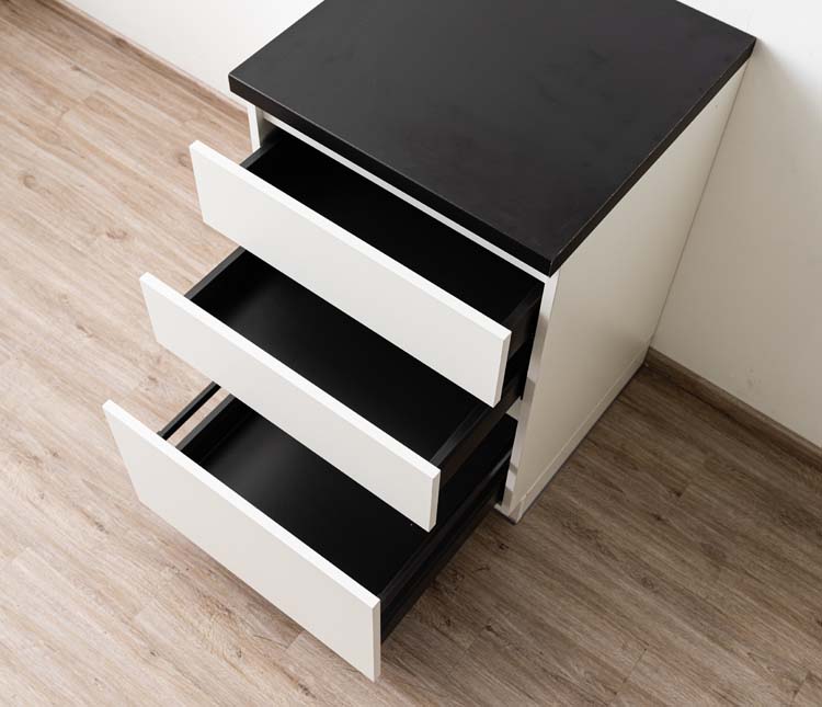 Armoire de cuisine Plenti avec 3 tiroirs blancs 60x78cm