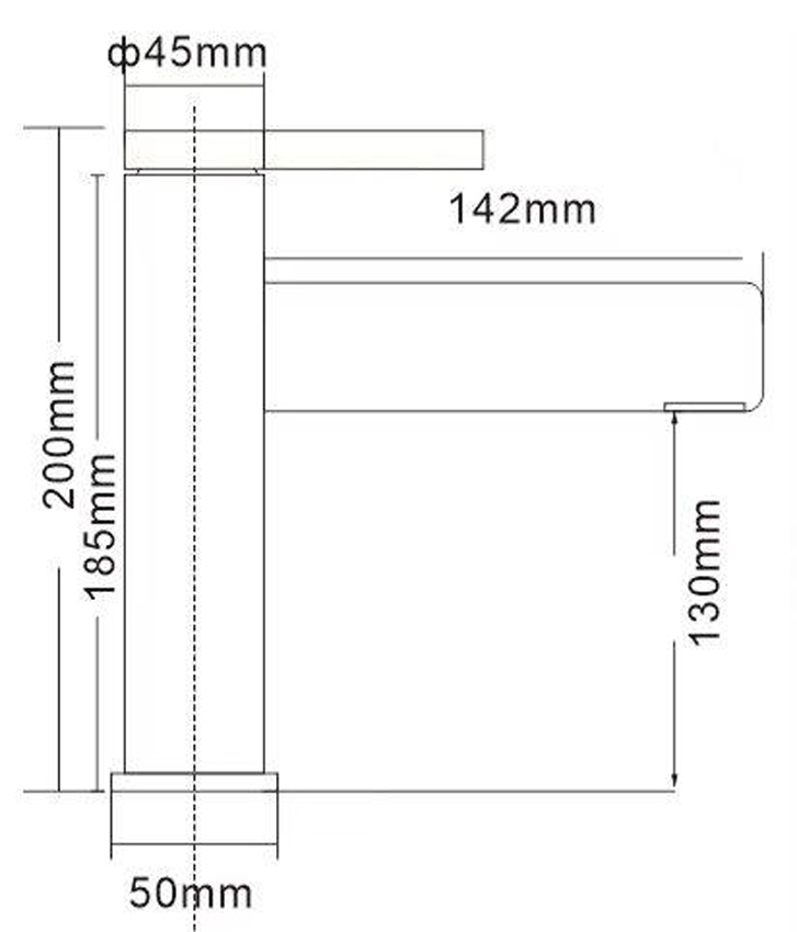 Wastafelkraan Madera chroom