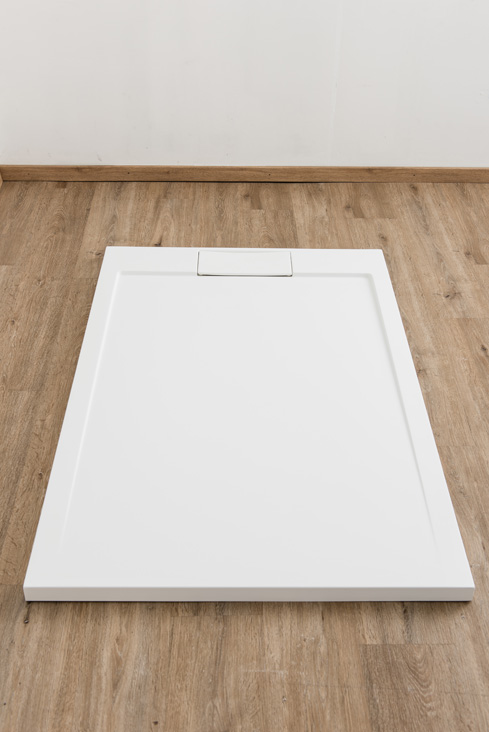 Receveur de douche Akon polybeton blanc mat 140x90cm