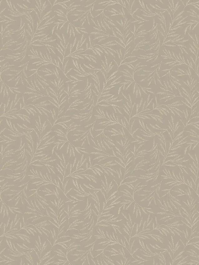 Vinyle sur papier peint intissé branche greige/argent 0,53x10m