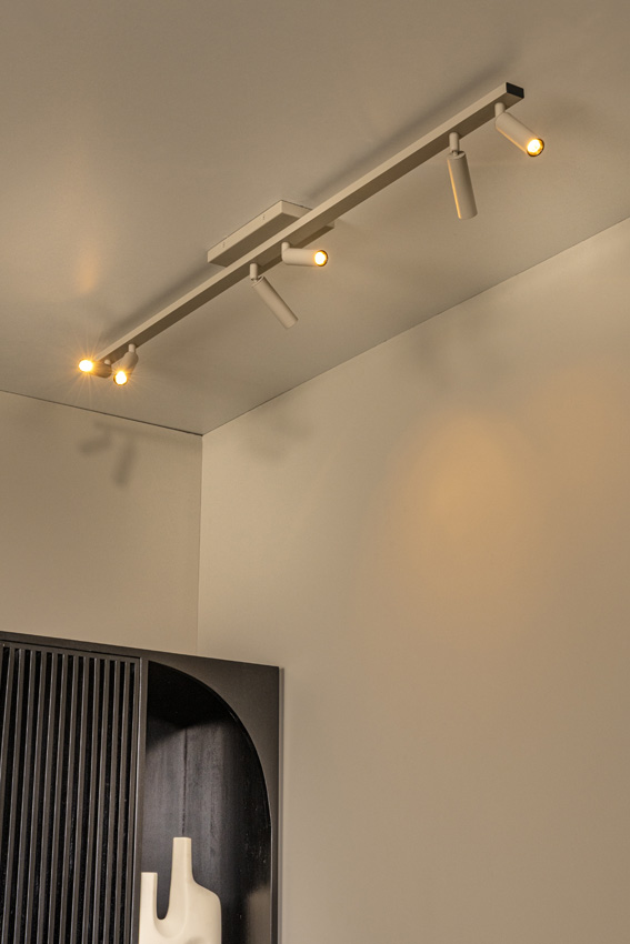 Spot de plafond - 118,4x10x15,7cm - G9 - 6x3,8W - Taupe