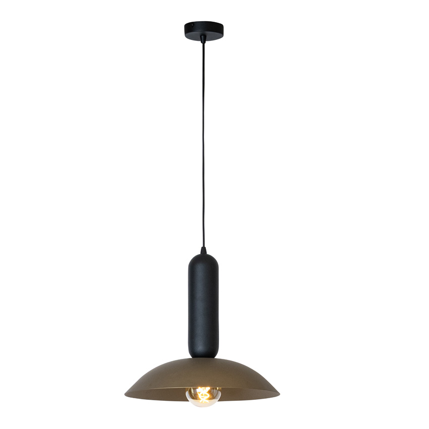 Lucide Essential Grantham - Hanglamp - Ø40cm - 1xE27 - Koffie