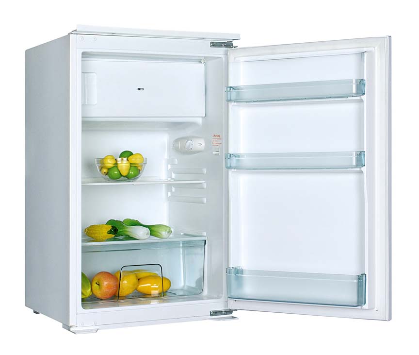 Cuisine Budget blanche/aspect bois 270cm - avec appareils - plaque de cuisson en inox et hotte murale en inox