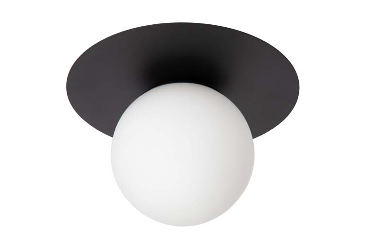 Lucide TRICIA - Plafonnière - Ø 25 cm - 1xE27 - Zwart