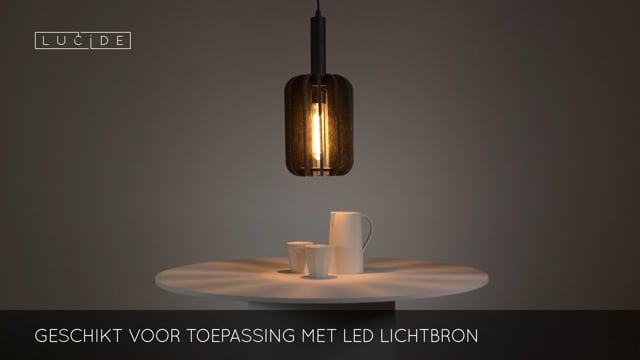 Lucide RAFAL - Suspension - Ø 20 cm - 1xE27 - Gris Lucide RAFAL - Suspension - Ø 20 cm - 1xE27 - Gris