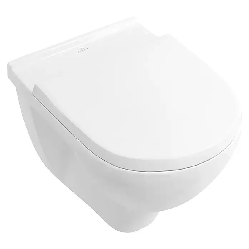 Hangtoilet Villeroy & Boch Targa rimless twistflush glanzend wit inclusief WC-bril