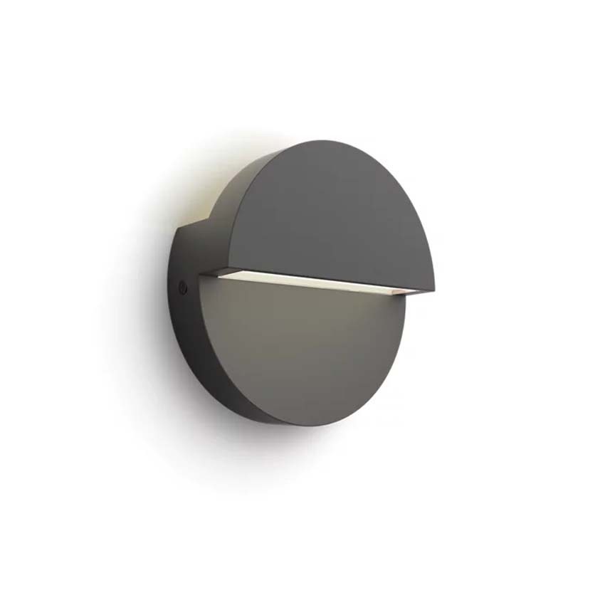 Wandlamp buiten Cleo - antraciet - 4.3W - 2700K - IP44