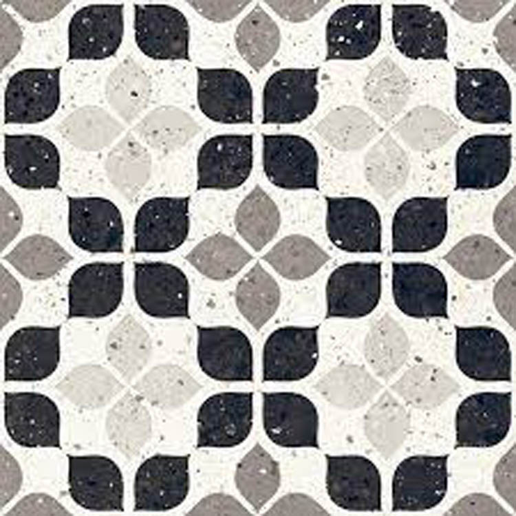 Vloer- en wandtegel Bianco Fiore patroontegel multicolor 20x20cm