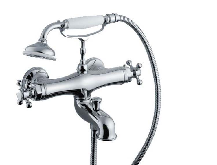 Badkraan Traditional De Luxe thermostatisch chroom